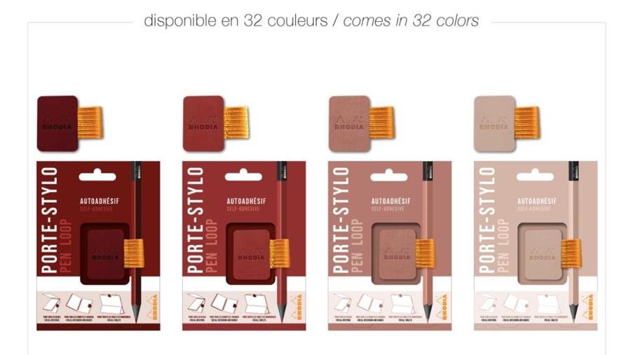 Rhodia by Exaclair – Porte-stylo autoadhésif Rhodiarama