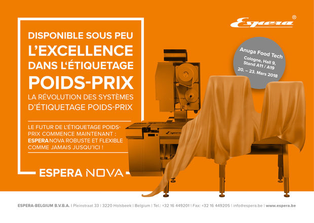ESPERA présente sa nouvelle machine NOVA, l'avenir du pesage-étiquetage !