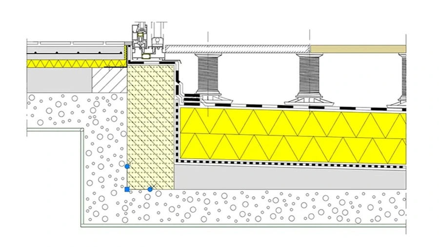 Toitures plates : détails vedettes en DWG