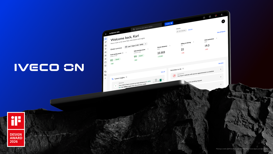 IVECO ON wint iF DESIGN AWARD 2026