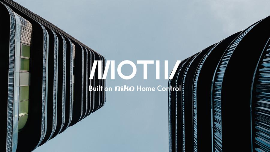 Niko lanceert MOTIV, een nieuw zelfstandig merk voor intelligente gebouwautomatisering