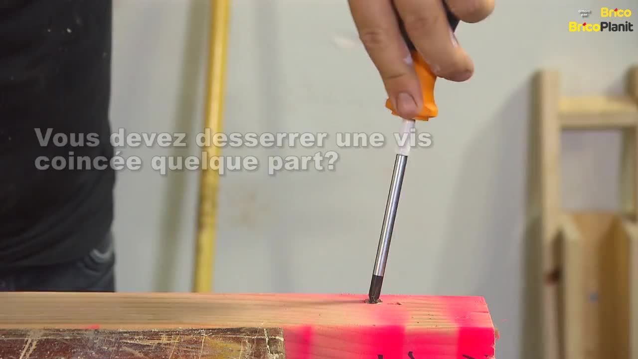 CONSEIL DE LA SEMAINE: DESSERRER UNE VIS COINCEE